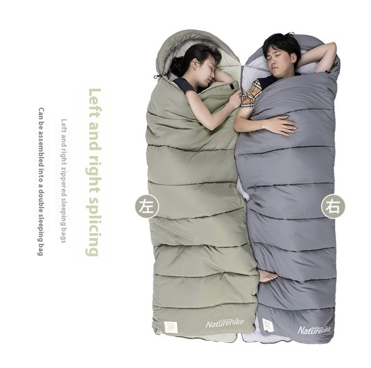 Washable And Spliced Double-person Tent Camping Portable Sleeping Bag - Image 9