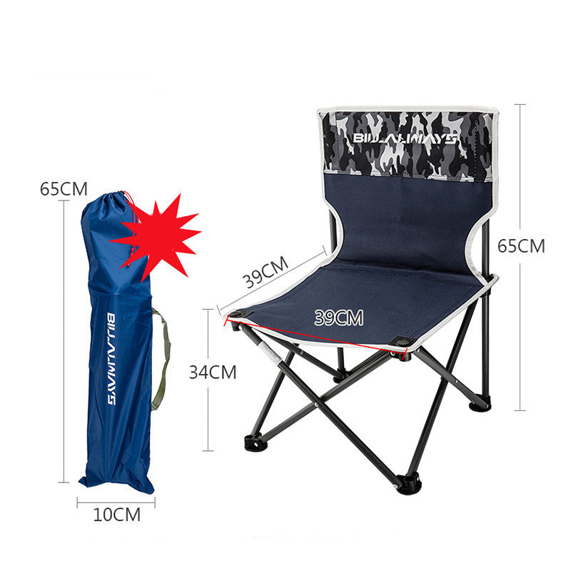 Outdoor Folding Chair Portable Camping Equipment Backrest - Image 20