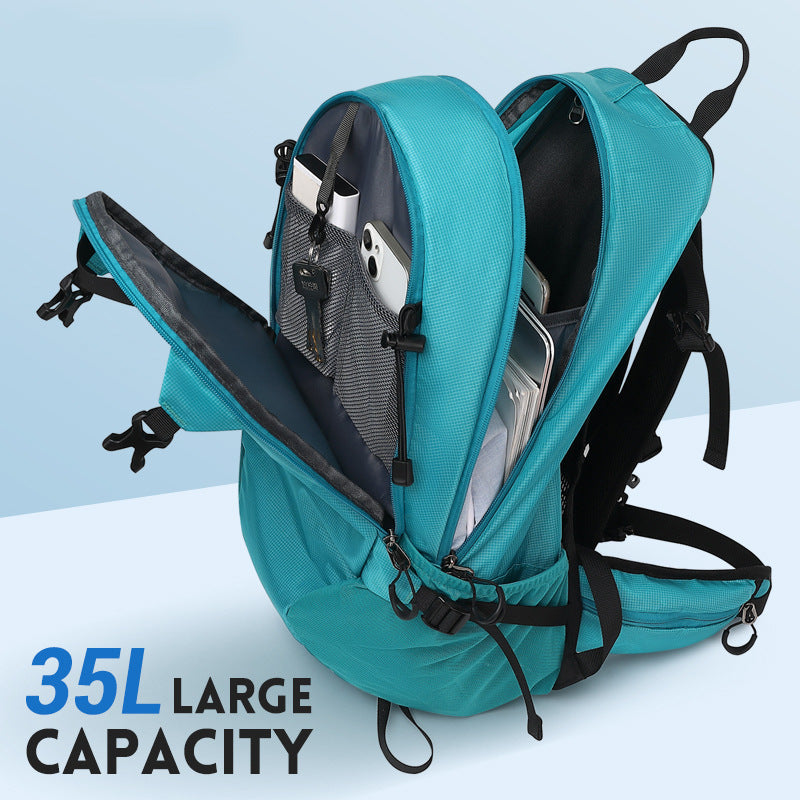 Outdoor Multifunctional Waterproof Hiking Backpack Large Capacity Lightweight Folding Travel - Image 2