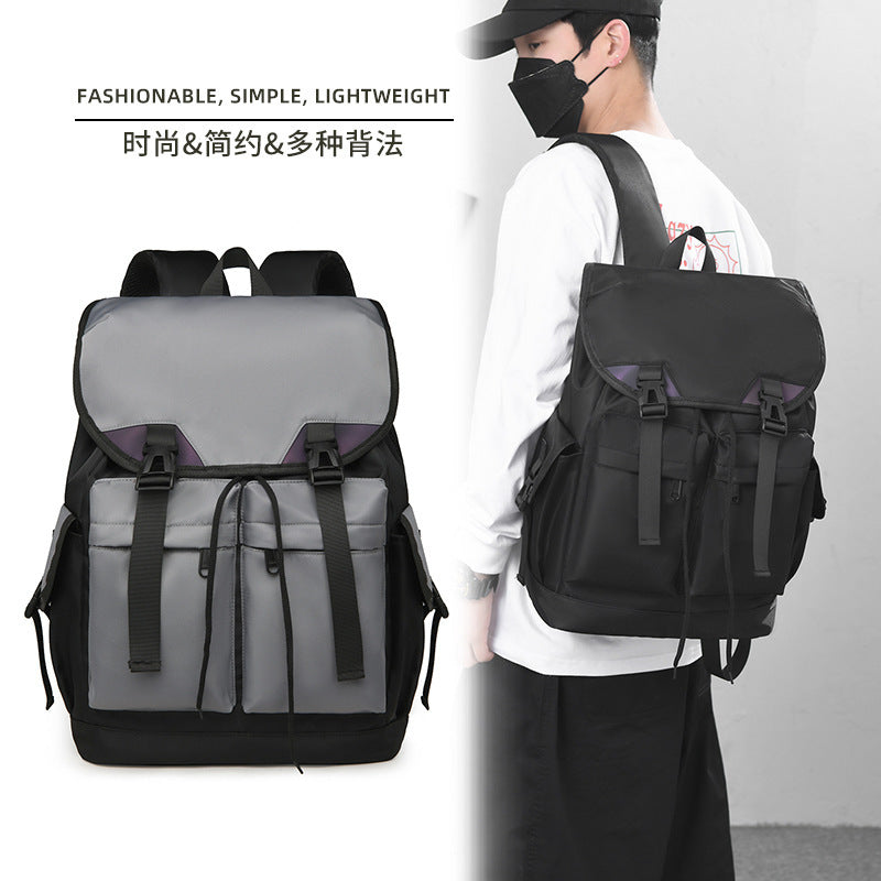 Flip Large Capacity Travel Backpack Outdoor Casual Fashion Backpack - Image 8
