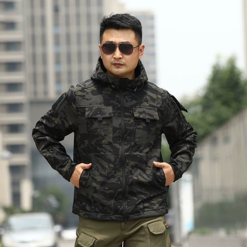 Shell Jacket Camouflage Cold Sports Outdoor Tactics Fleece Sweater - Image 6