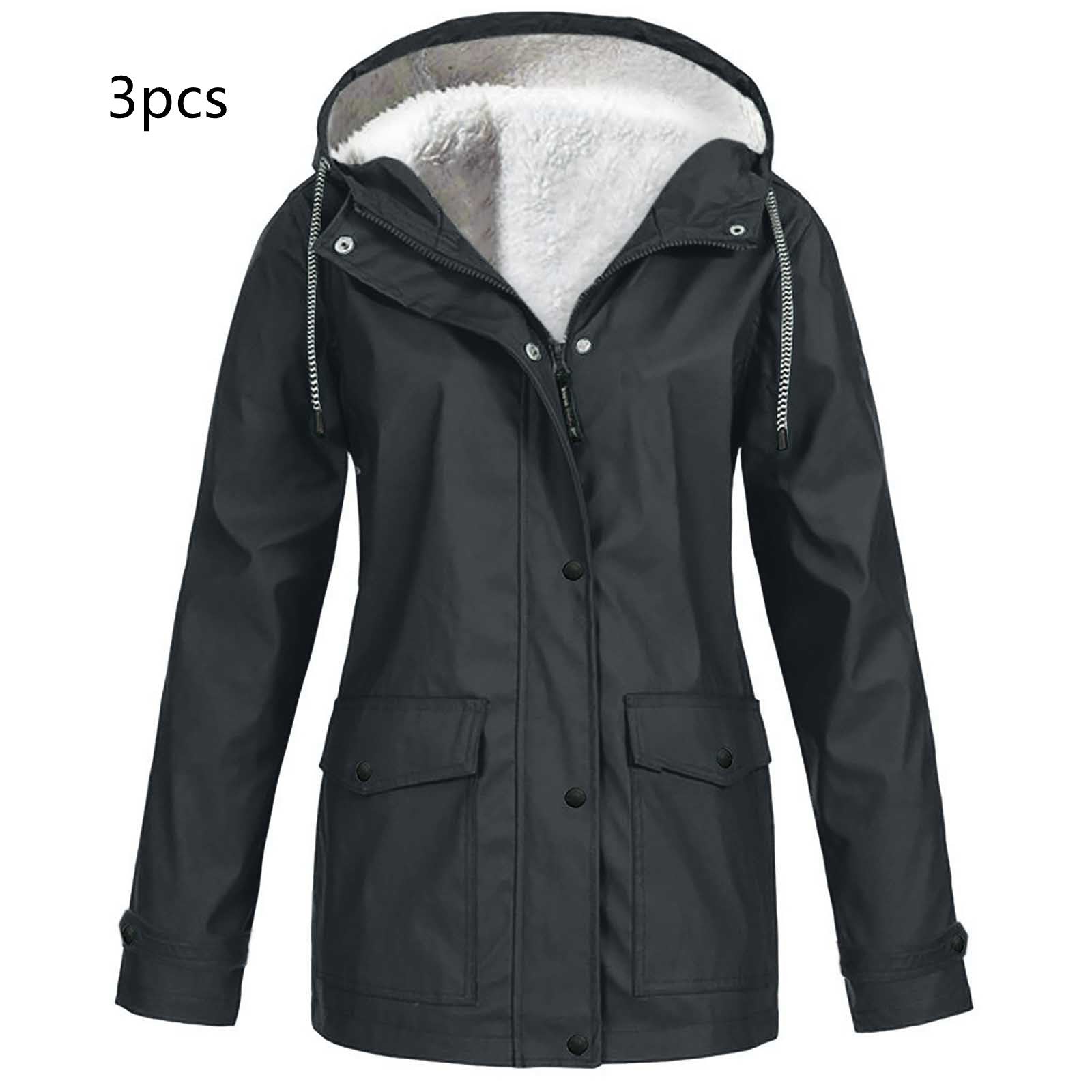 Fleece Outdoor Mountaineering Hooded Jacket - Image 13