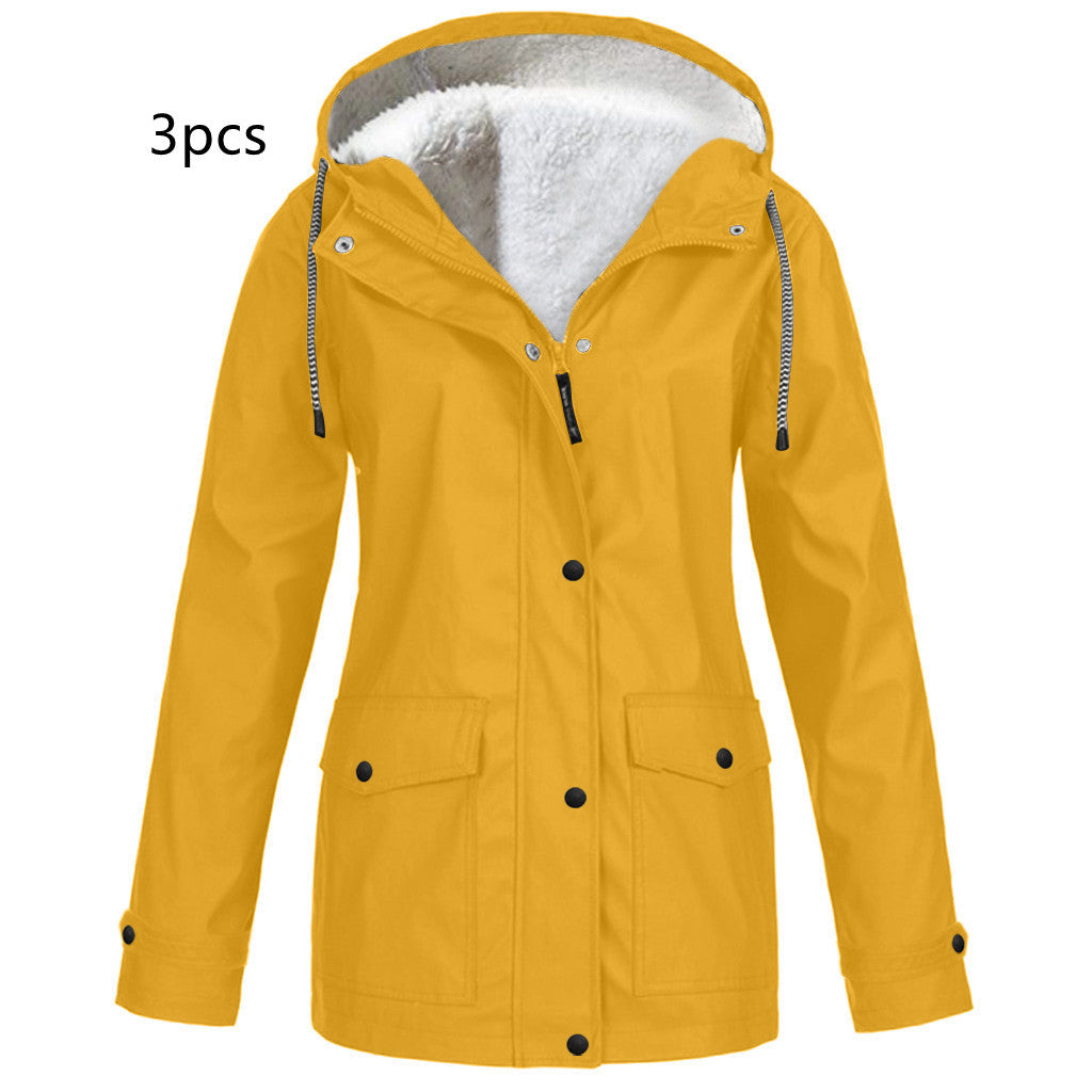 Fleece Outdoor Mountaineering Hooded Jacket - Image 5