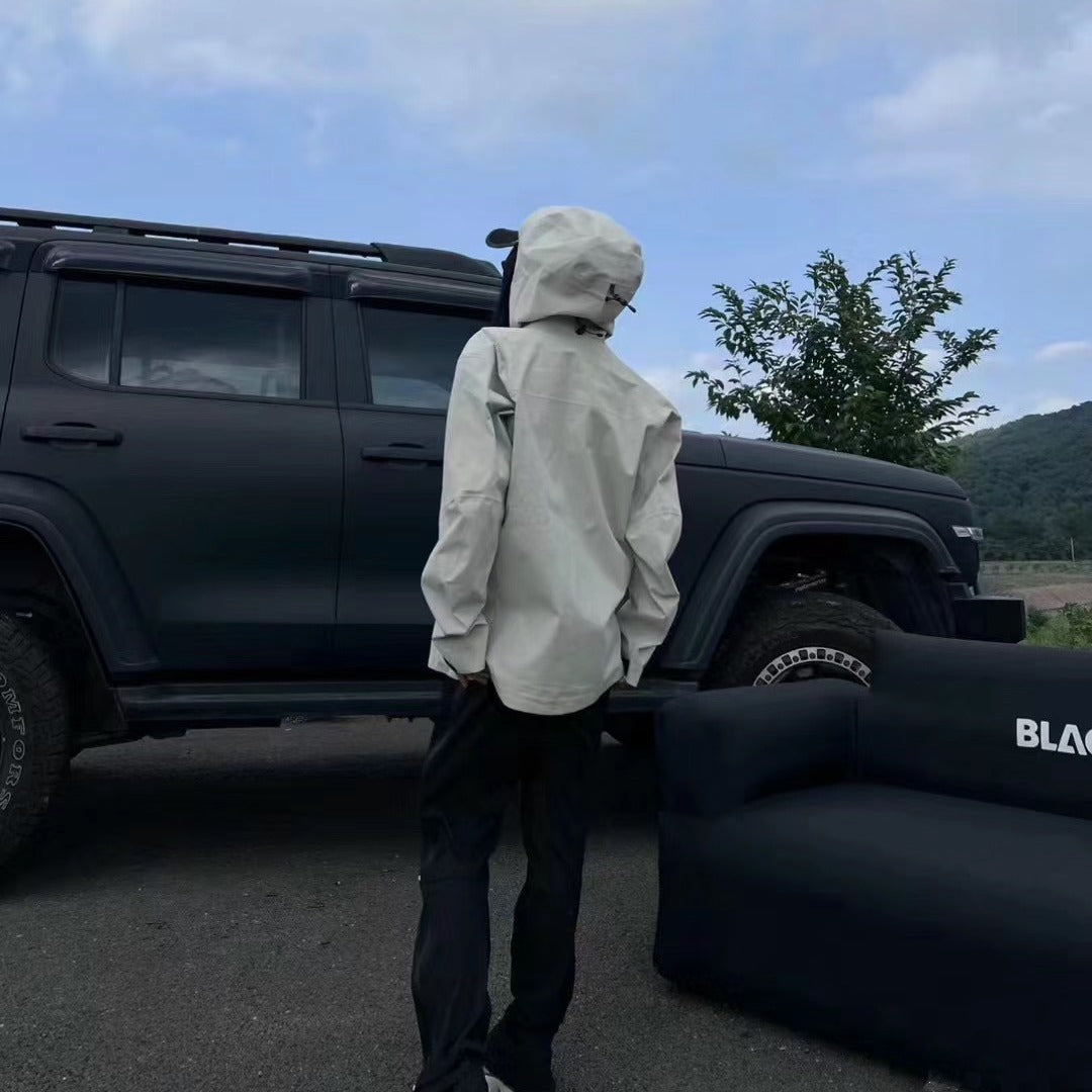 High-end Women's Gore-Tex Jacket Hard Shell Windproof Waterproof Mountaineering Couple Outdoor Sports Clothes - Image 2