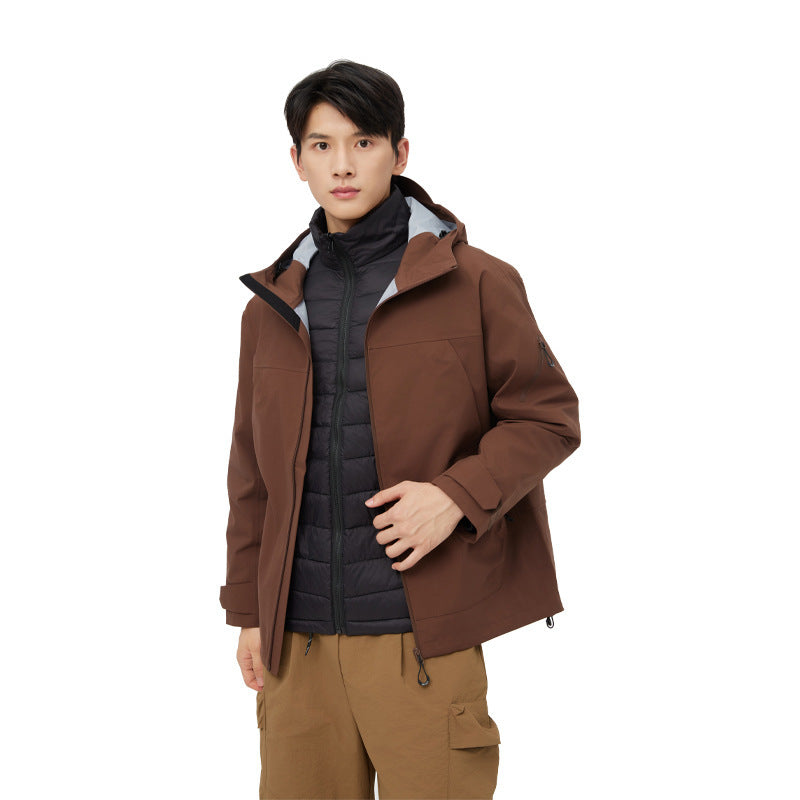 Mountain Hard Shell Shell Jacket Windproof Waterproof Outdoor Mountaineering Clothing Breathable Overalls - Image 4