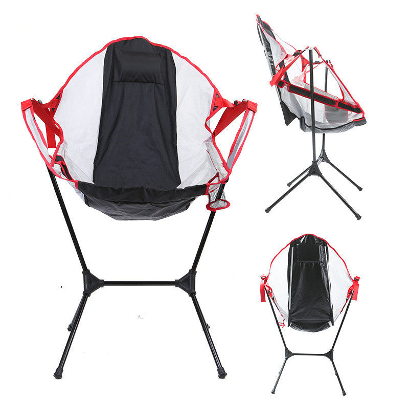 Moon Folding Outdoor Rocking Chair - Image 3