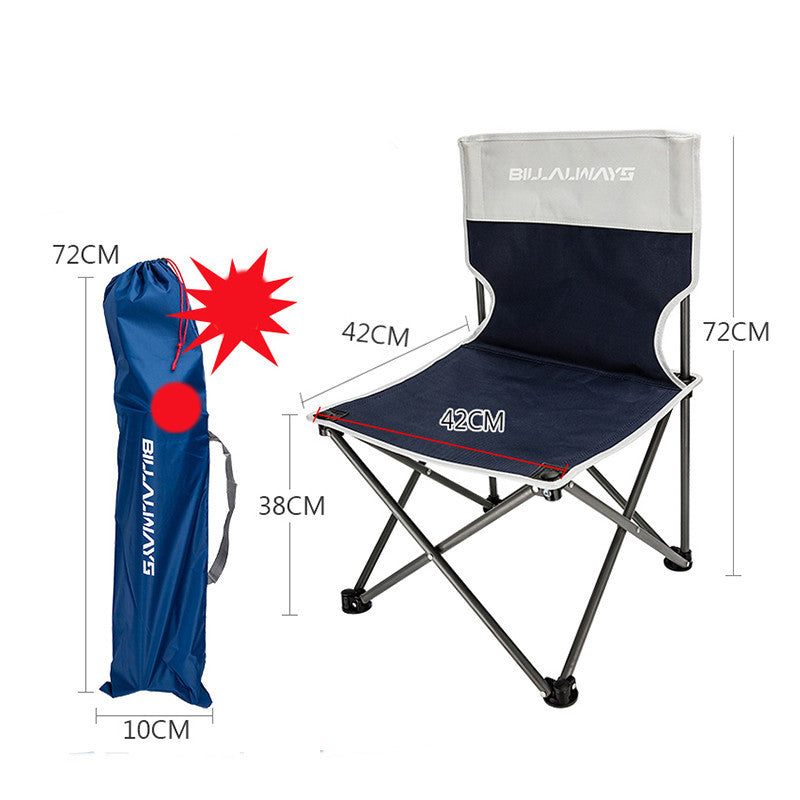 Outdoor Folding Chair Portable Camping Equipment Backrest - Image 7