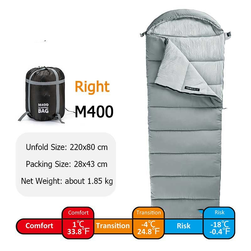 Spliceable Double Tent Camping Portable Washable Cotton Sleeping Bag - Image 9