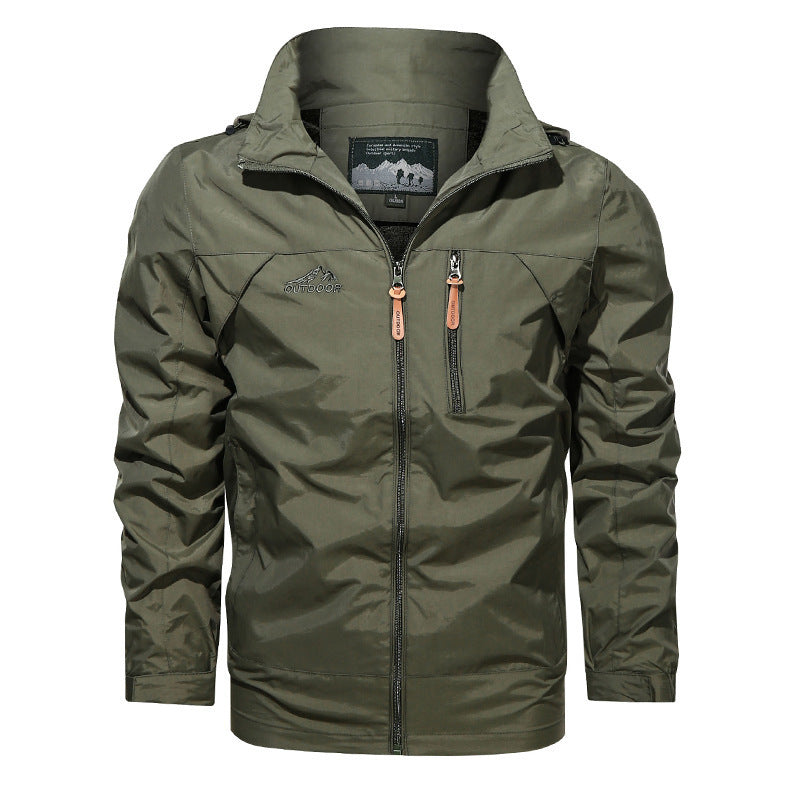 New Style Plus Size Jacket Men's Outdoor Hooded Jackets Men's Jackets - Image 6