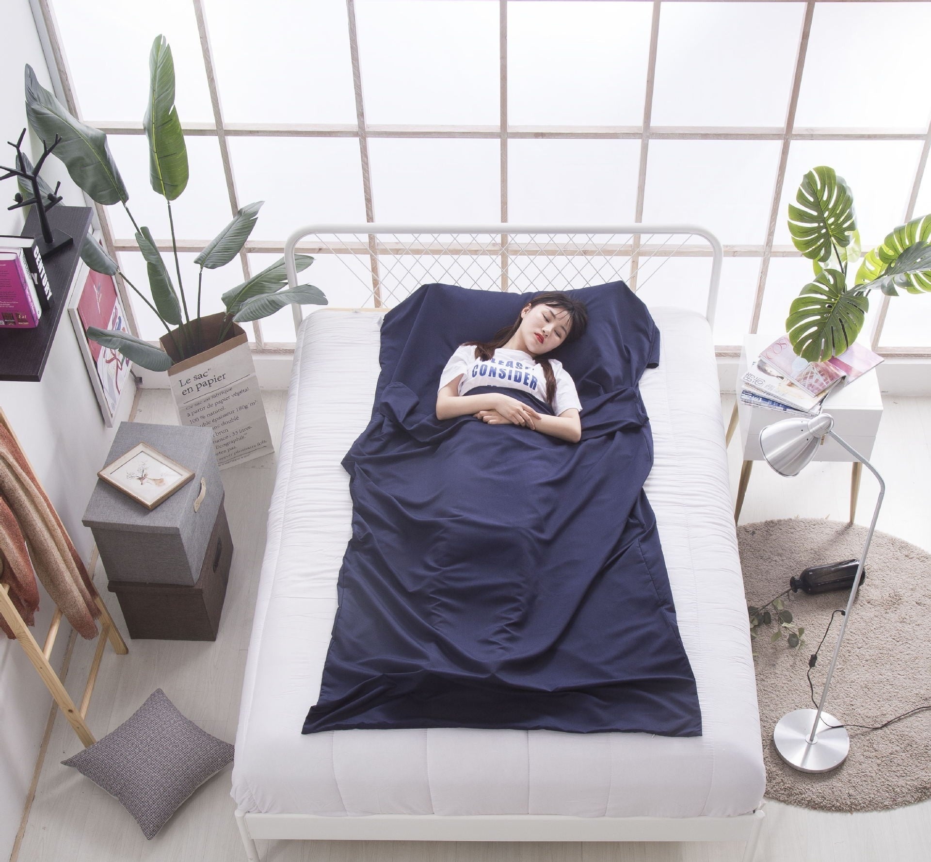 Thin Portable Ultra-light Cotton Sleeping Quilt Cover Anti-dirt-proof Travel Sleeping Bag - Image 7