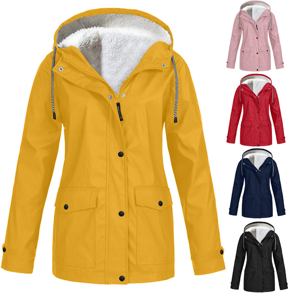 Fleece Outdoor Mountaineering Hooded Jacket - Image 8