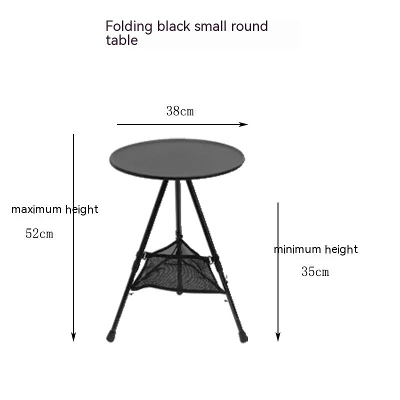 Outdoor Camping Folding Aluminum Alloy Tripod Table - Image 17