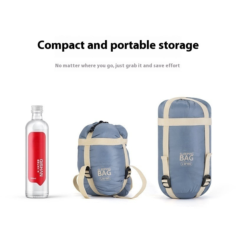 Summer Envelope Thin Sleeping Bag Outdoor Camping Travel Separate Dirty Quilt Portable