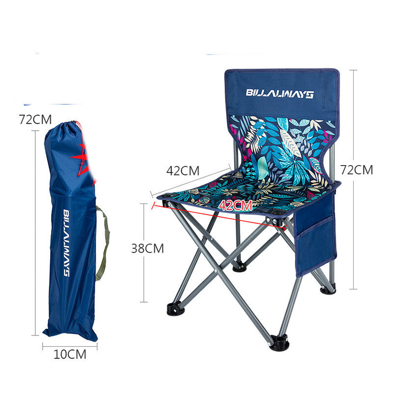 Outdoor Folding Chair Portable Camping Equipment Backrest - Image 6