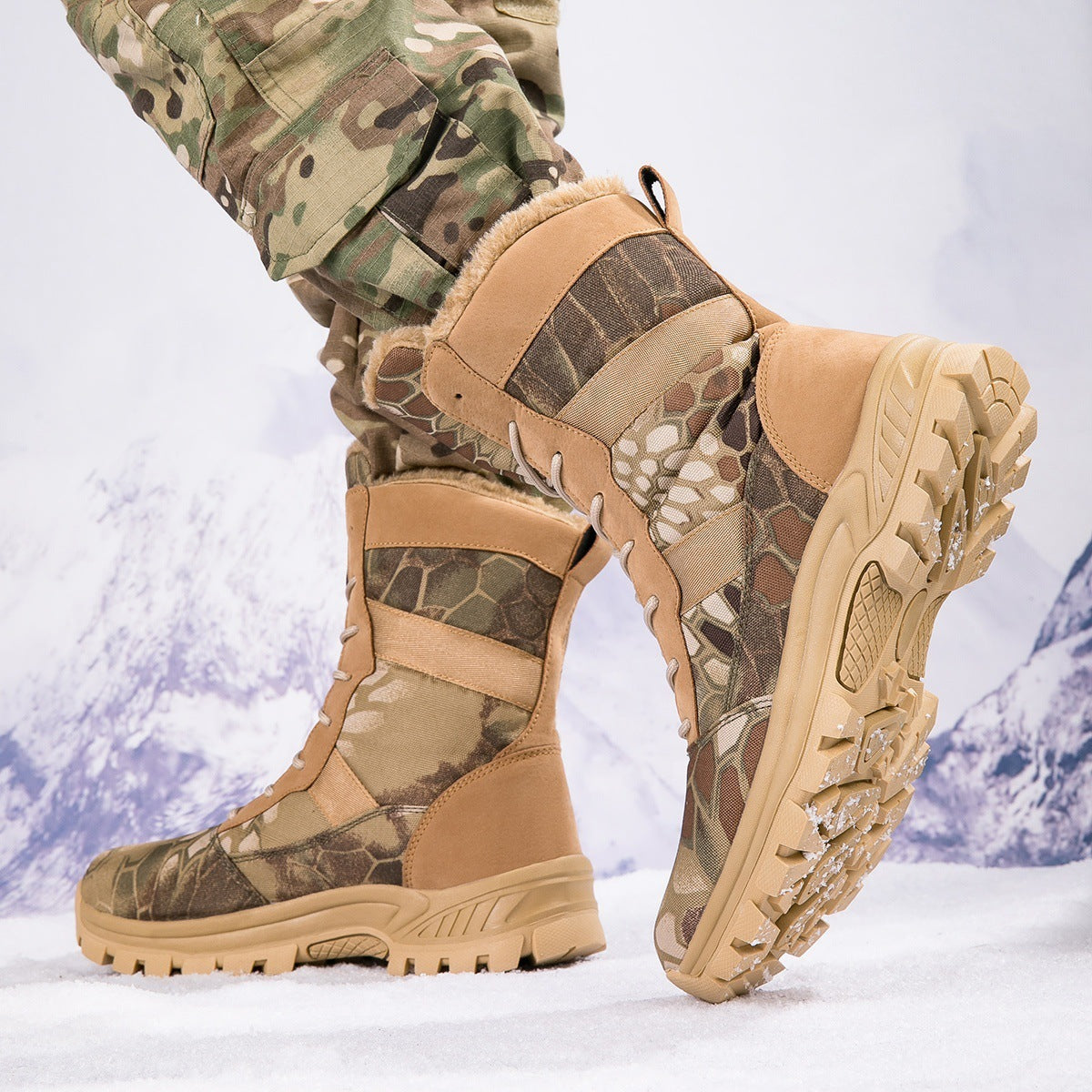 Winter Plush Thermal Cotton Boots Outdoor - Image 4
