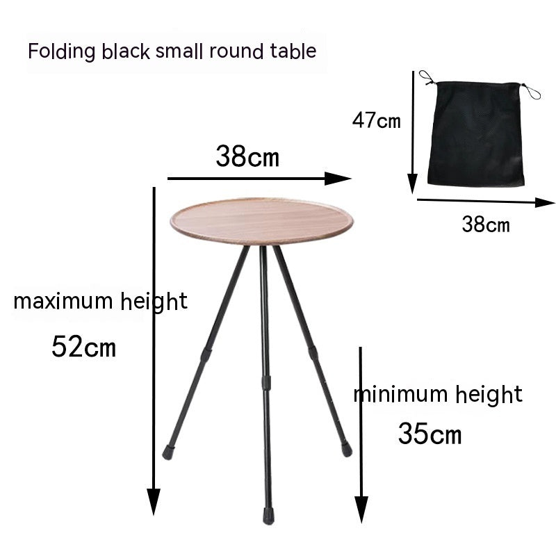Outdoor Camping Folding Aluminum Alloy Tripod Table - Image 8