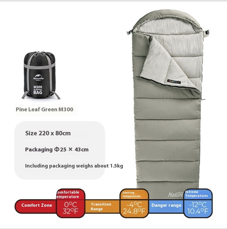 Washable And Spliced Double-person Tent Camping Portable Sleeping Bag - Image 3