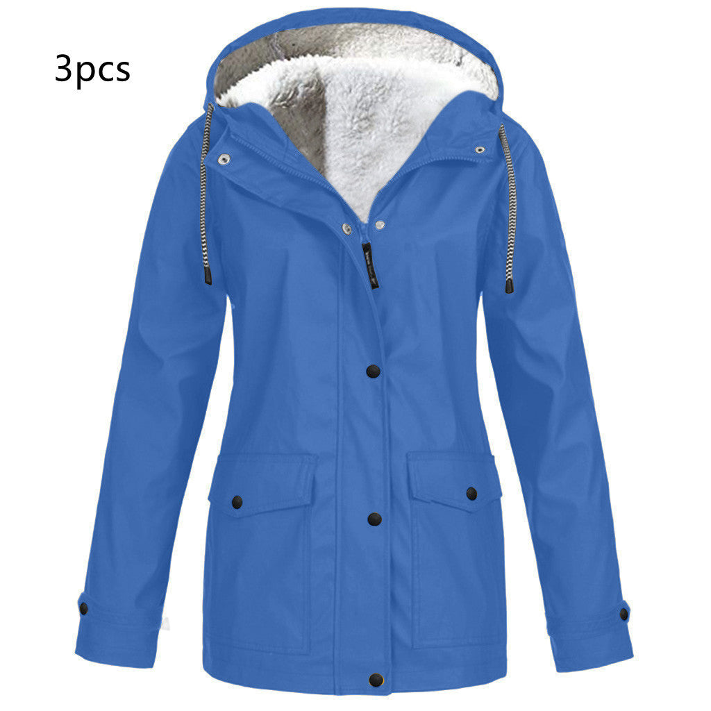 Fleece Outdoor Mountaineering Hooded Jacket - Image 16