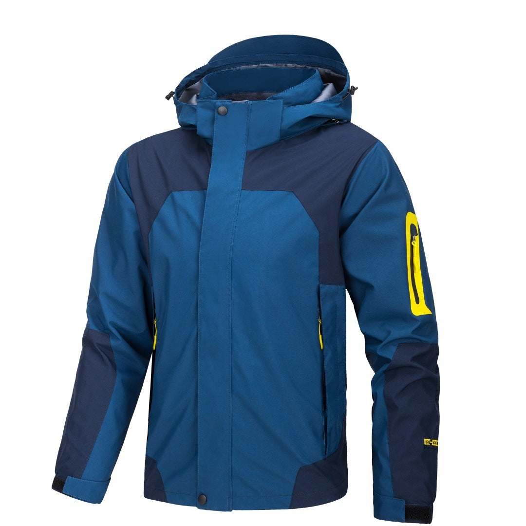Shell Jacket Men's Jacket Thin Outdoor Windproof Waterproof Hooded Coat - Image 4