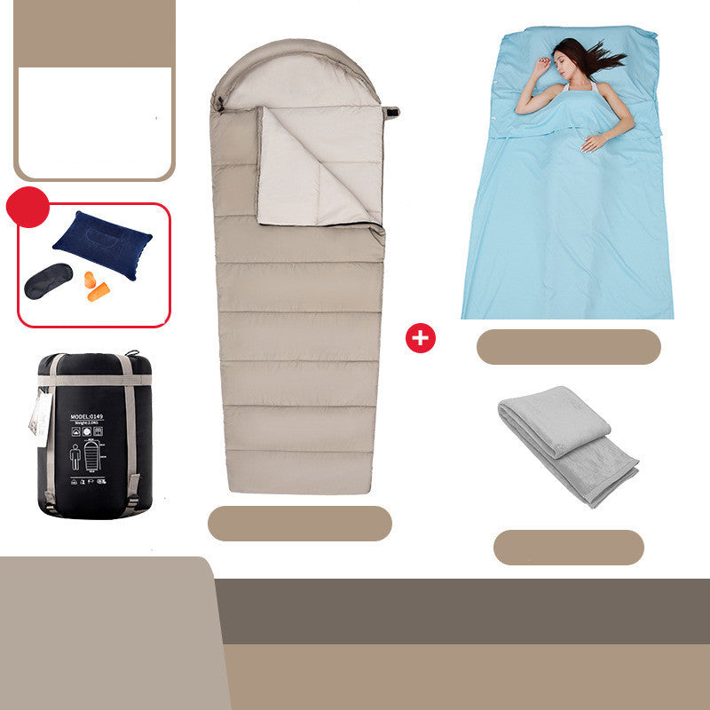 Down Sleeping Bag Outdoor Thick Cotton Stitching - Image 10