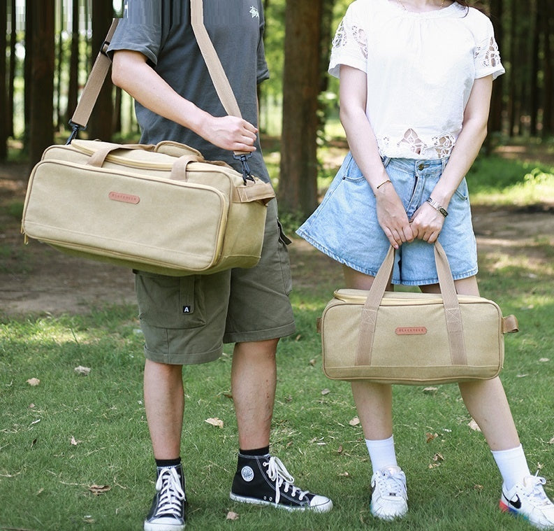 Outdoor Camping Tableware Thickened Gas Tank Stove Cookware Kitchenware Picnic Bag - Image 5