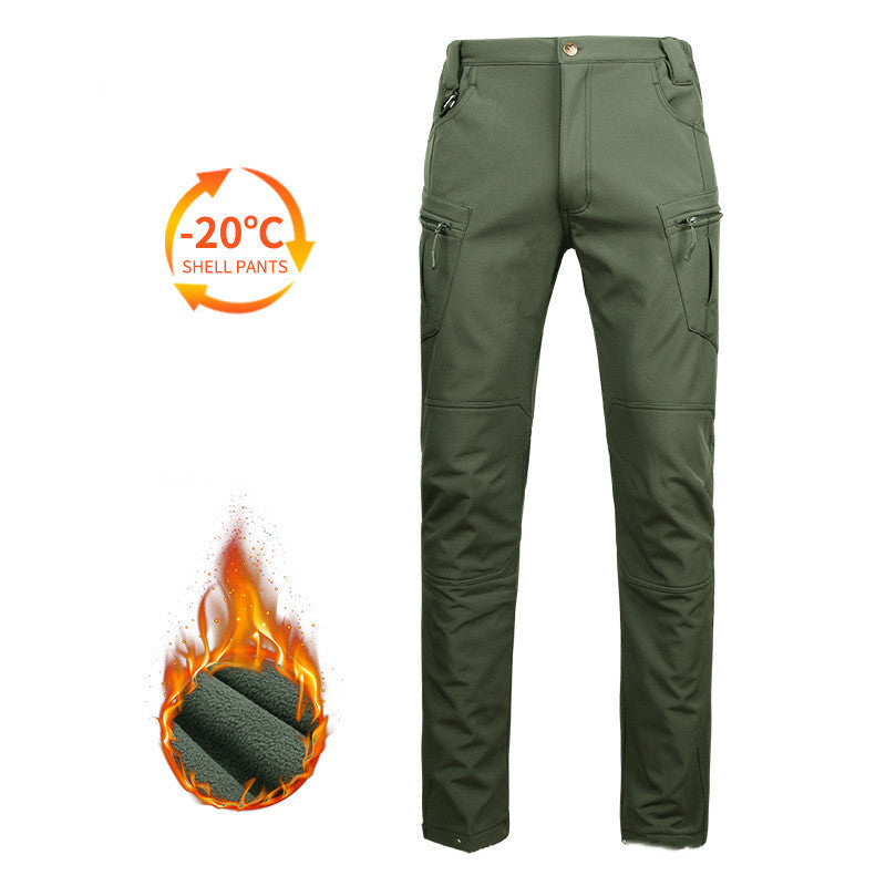 Outdoor Men's Winter Fleece Soft Shell Jacket - Image 5