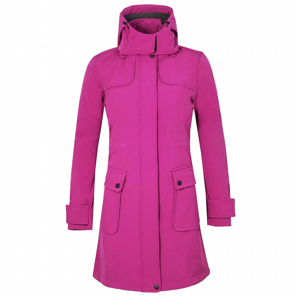 New Sparkling Style Women's Long Outdoor Camping Mountaineering Sports Leisure Shell Jacket - Image 5