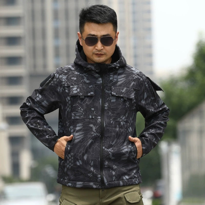 Shell Jacket Camouflage Cold Sports Outdoor Tactics Fleece Sweater - Image 11