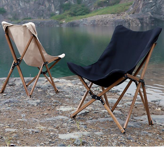 Folding Wooden Camping Chair - Image 3