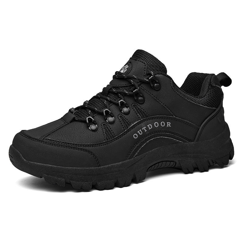 Boots Men's Autumn And Winter Outdoor Sneakers Leather Low-top Hiking Shoes Small Wholesale Delivery - Image 8