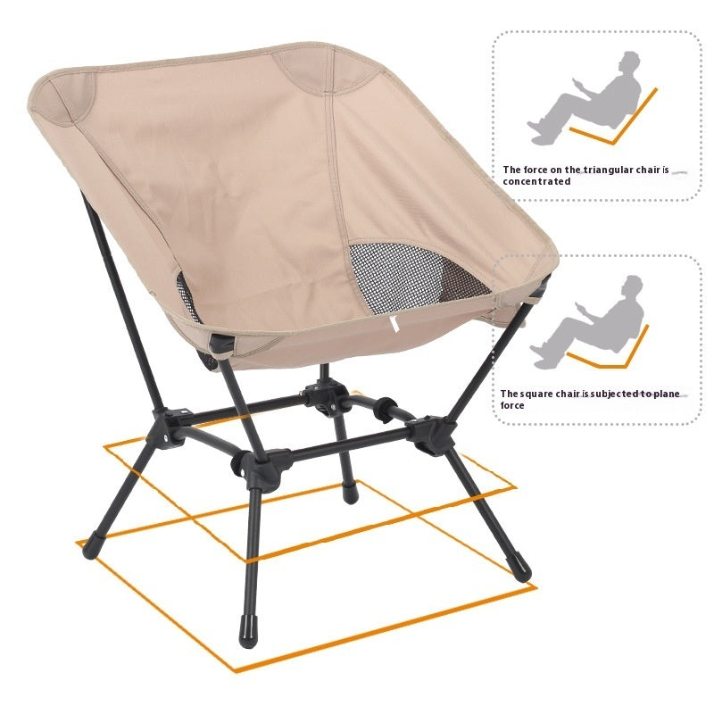 Square Camping Chair Convenient Leisure Folding Chair - Image 2