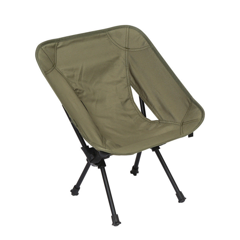 Army Green Portable Outdoor Folding Chair - Image 2